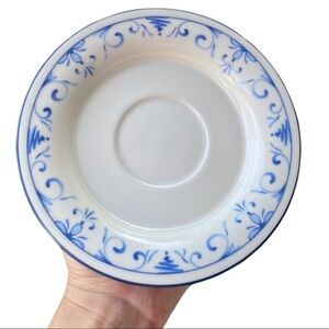 4 Lenox Country Blue ChinaStone Saucer Plate 5”